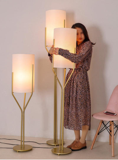 Aureina Glam Brass Floor Lamp