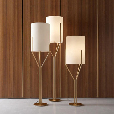 Aureina Glam Brass Floor Lamp