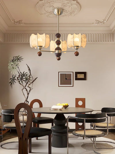 Ephaos Elegance Vintage Floral Wood Chandelier