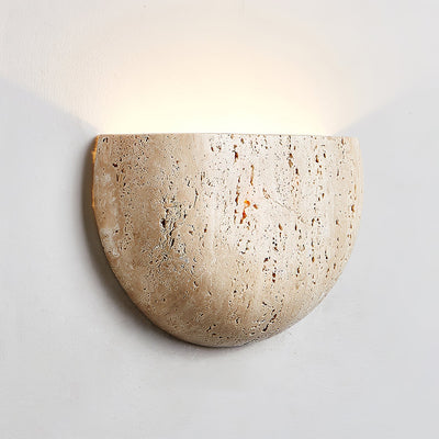 Armarel Half Moon Travertine Wall Light