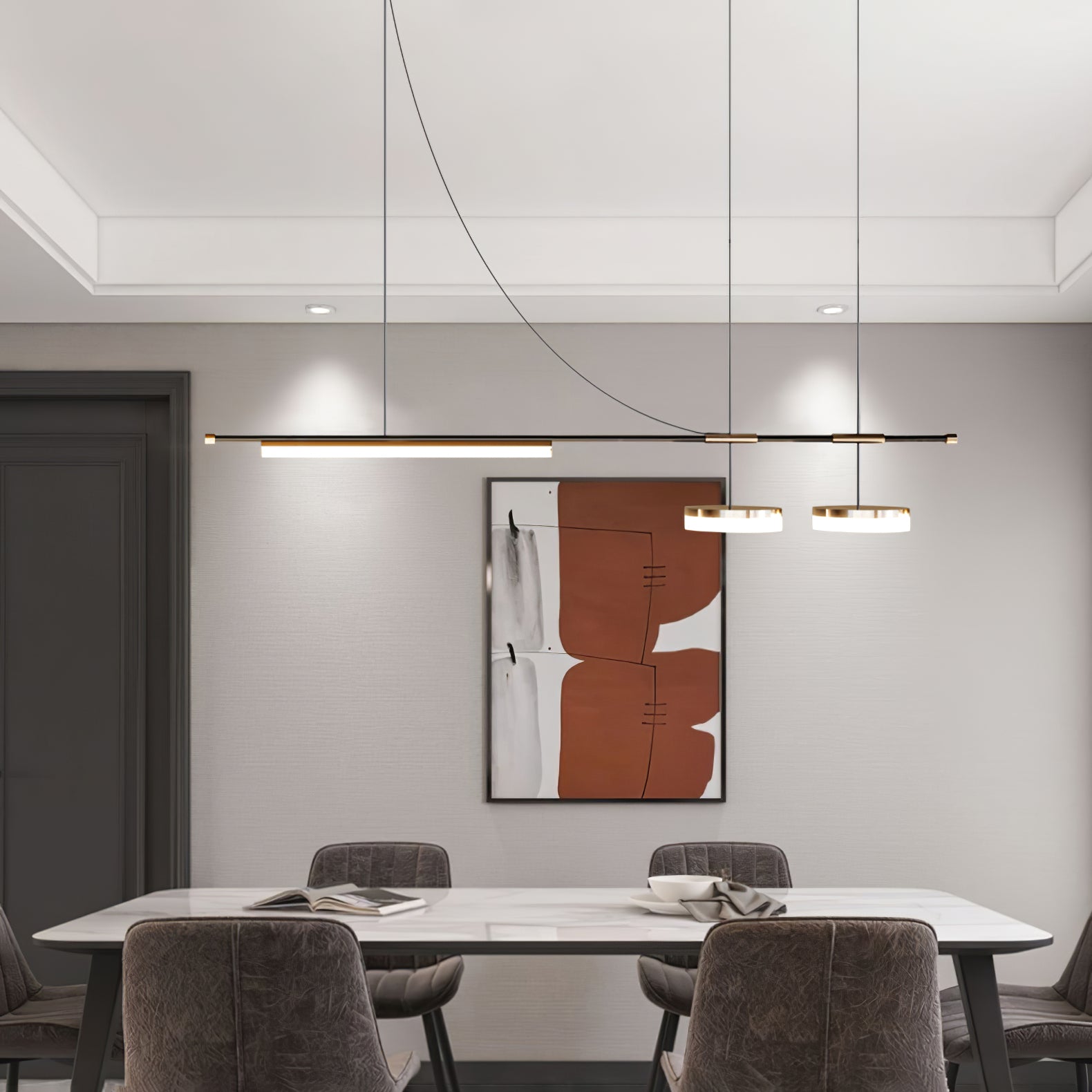 Avenanine Linear Modern Pendant Light