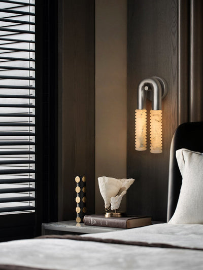 Talbe Alabaster Arc Ridge Modern Wall Lamp