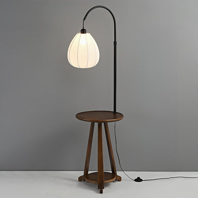 Vazoril Multifunctional Wood Fabric Floor Lamp