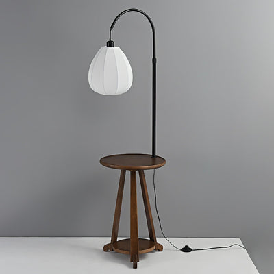 Vazoril Multifunctional Wood Fabric Floor Lamp