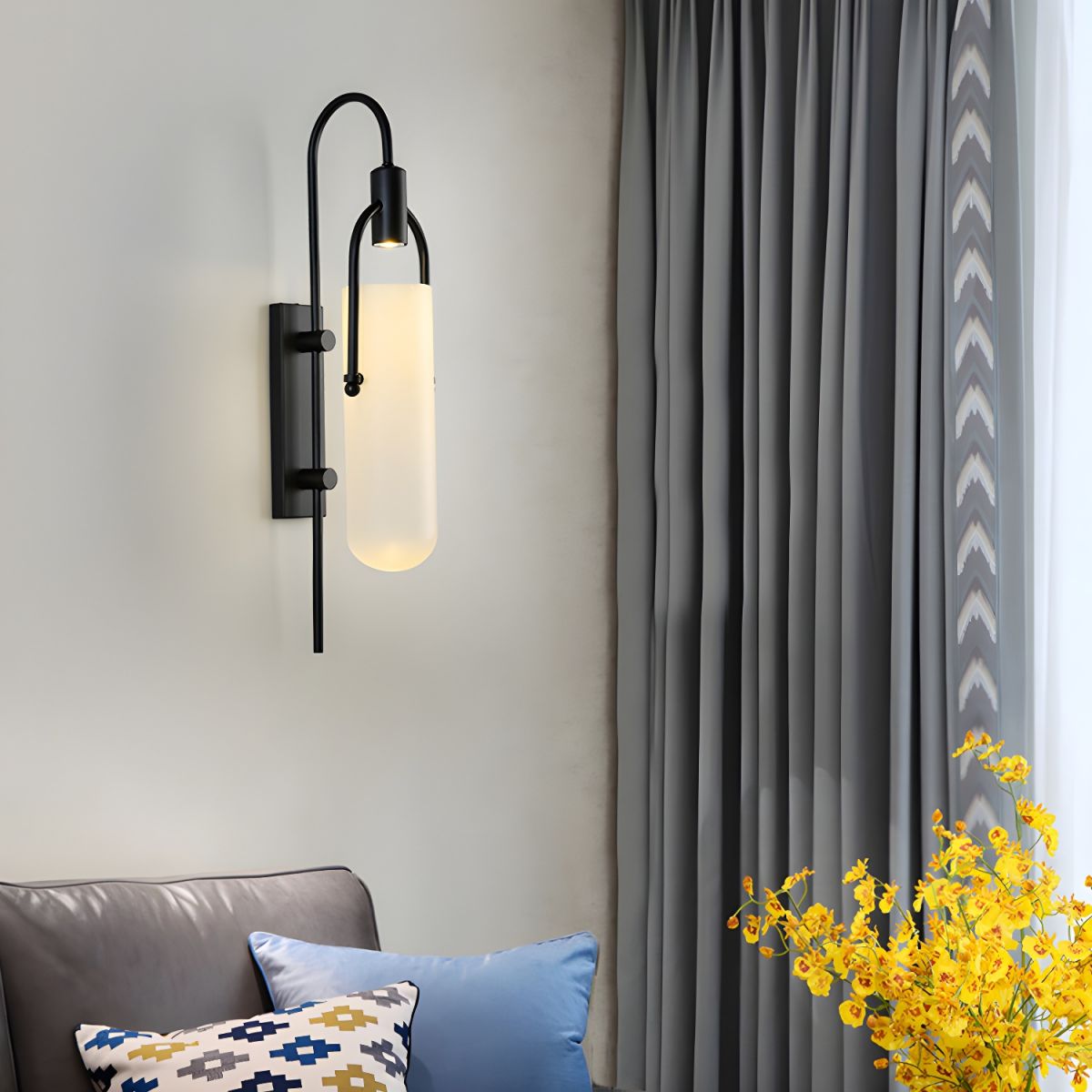 Liororaya Wall Lamp Arc Glass Modern