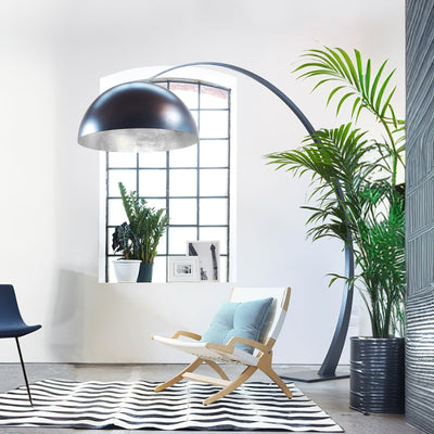 Cutalus Curved Black Arc Floor Lamp