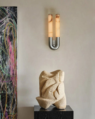 Orvella Arch Alabaster Sconce