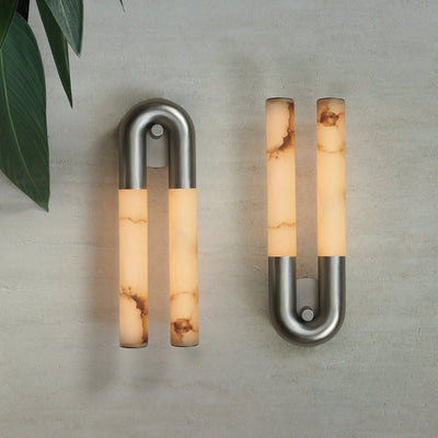 Orvella Arch Alabaster Sconce