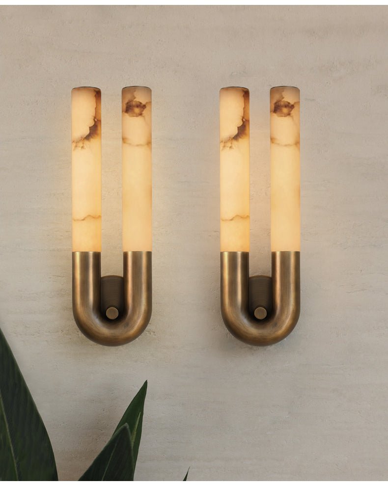 Orvella Arch Alabaster Sconce