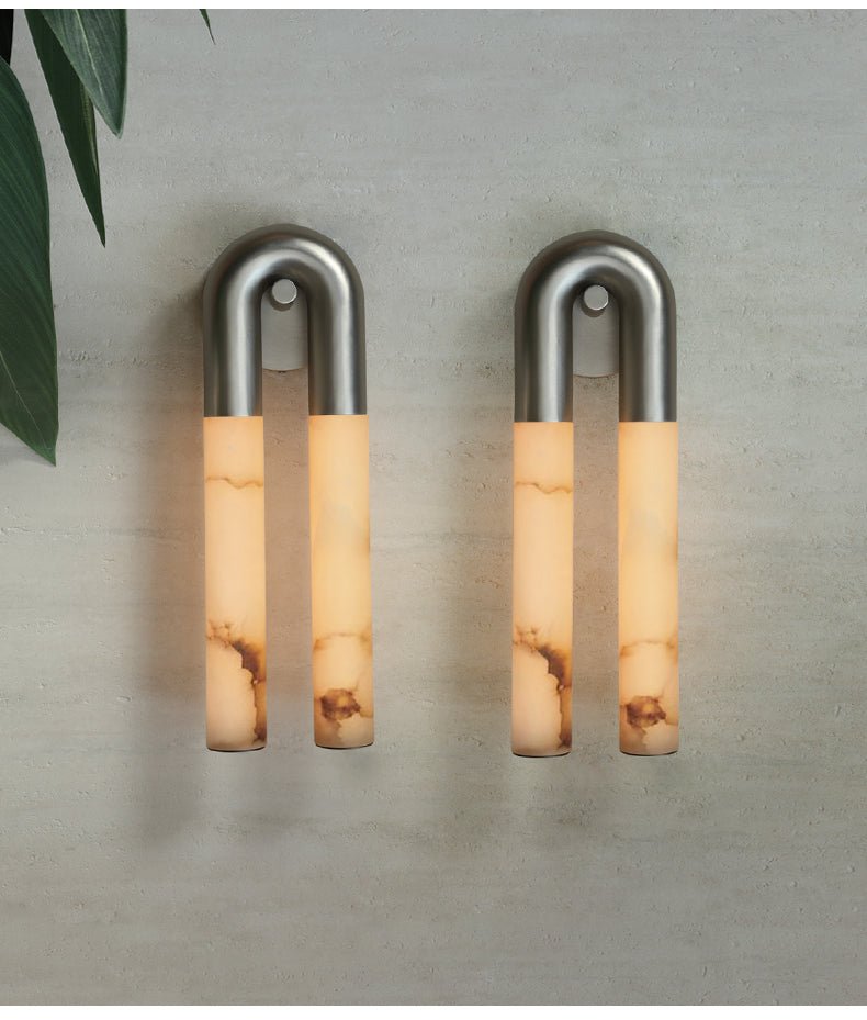Orvella Arch Alabaster Sconce