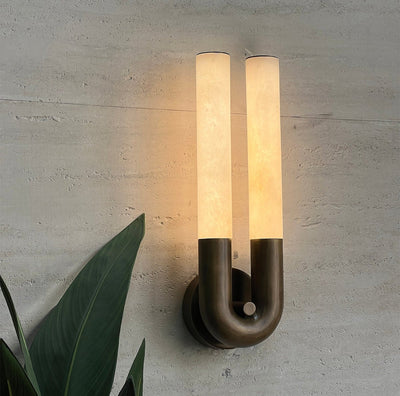 Orvella Arch Alabaster Sconce
