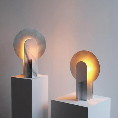 Solvique Arch Marble Table Lamp