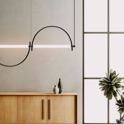 Arched Linear Led Chandelier