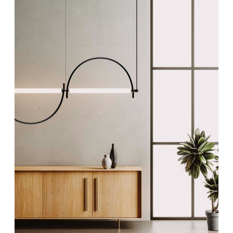Arched Linear Led Chandelier