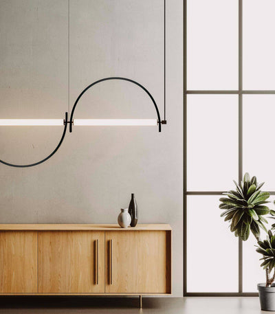 Arched Linear Led Chandelier