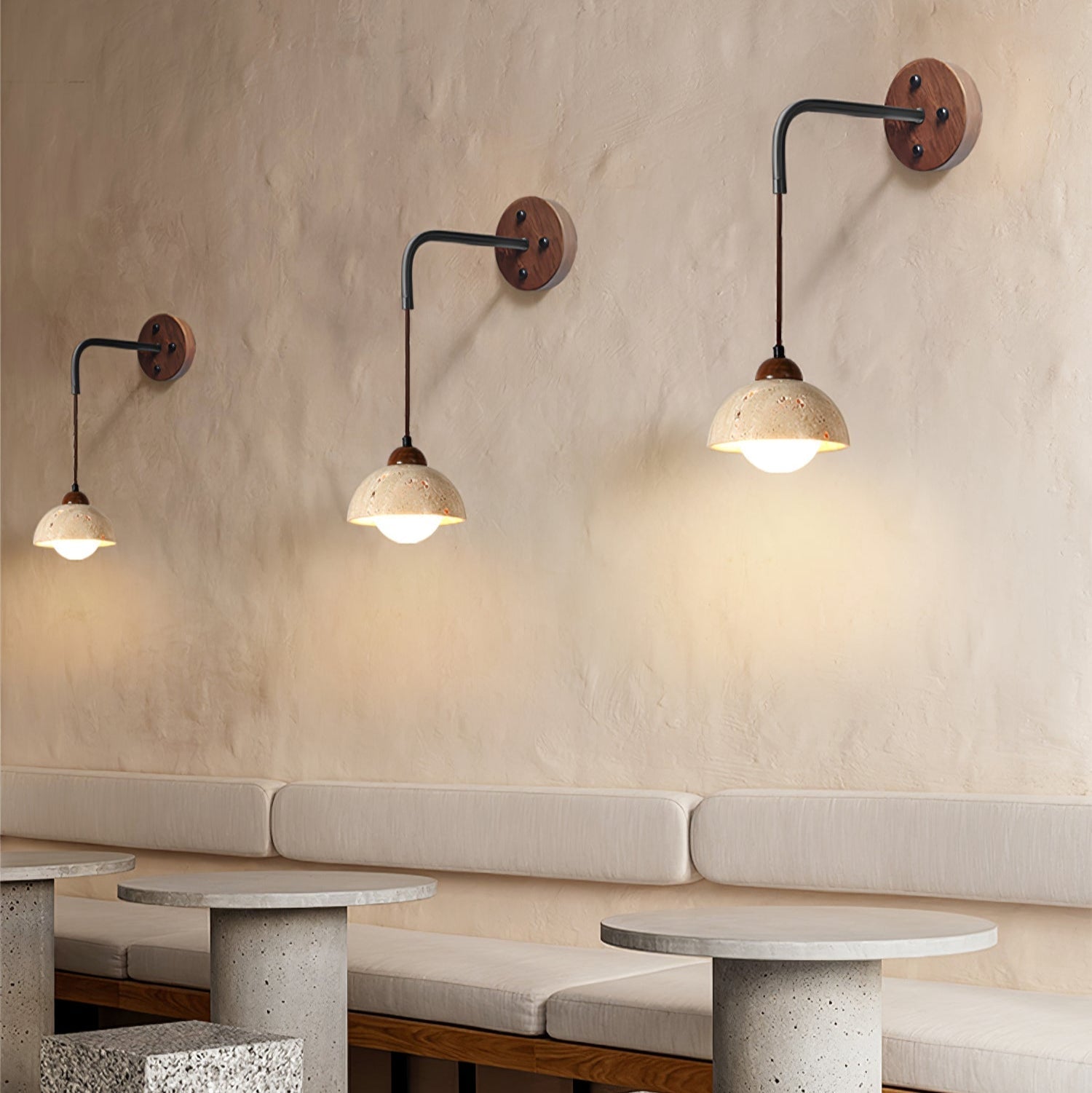 Valenella Travertine Wall Light