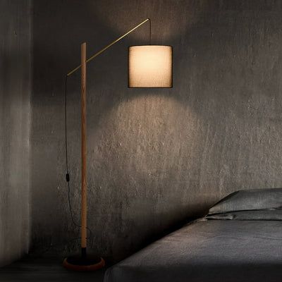 Nyvariol Minimalist Wood Floor Lamp