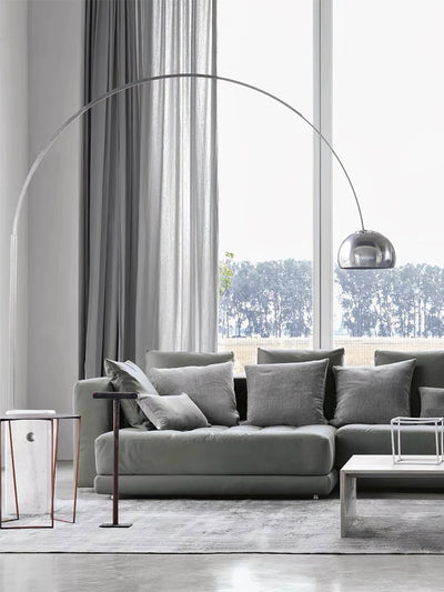 Alevra Steel Marble Floor Lamp