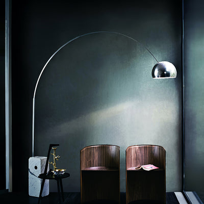 Alevra Steel Marble Floor Lamp