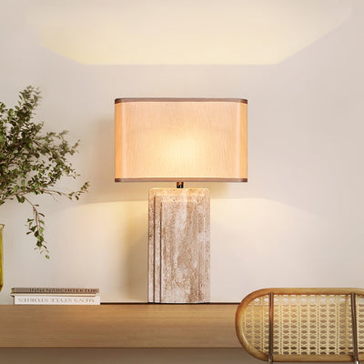 Cocare Travertine Table Lamp