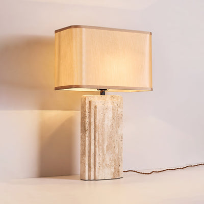 Cocare Travertine Table Lamp