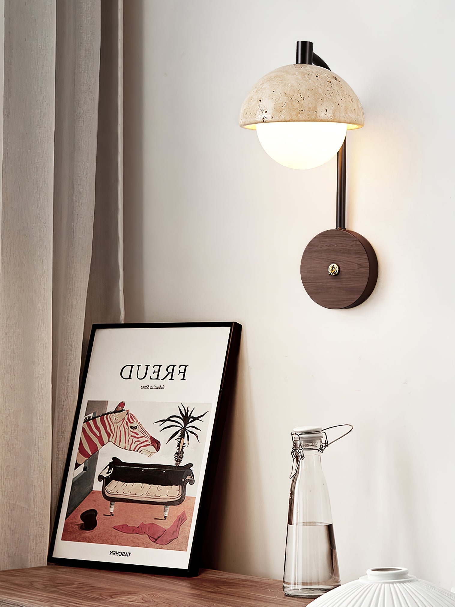 Ormaren Travertine Wall Light