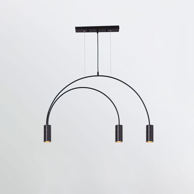 Noriel Pendant Lamp Overlapping Cylinder Minimalist Dining Room