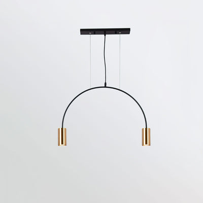 Noriel Pendant Lamp Overlapping Cylinder Minimalist Dining Room