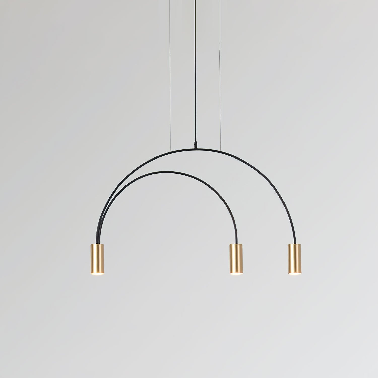 Noriel Pendant Lamp Overlapping Cylinder Minimalist Dining Room