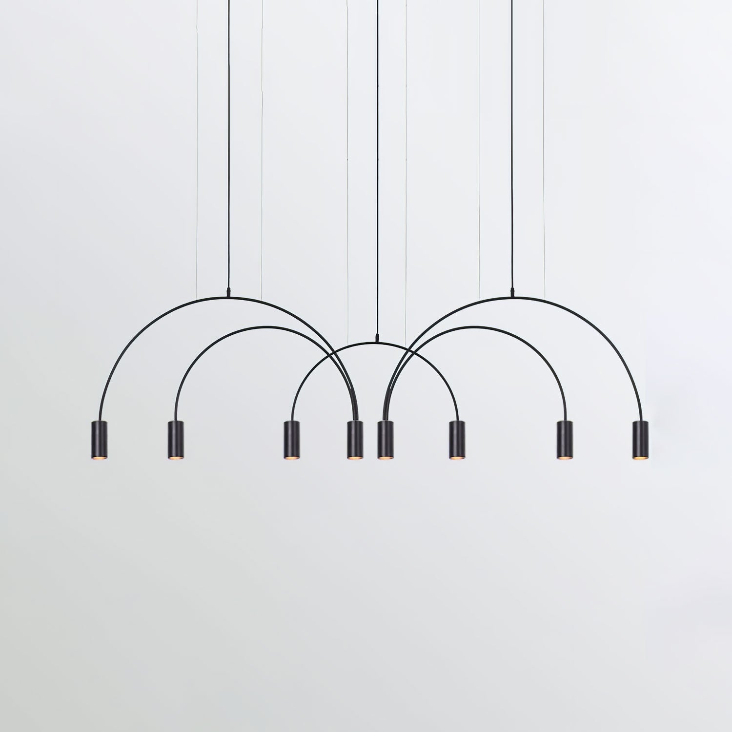 Noriel Pendant Lamp Overlapping Cylinder Minimalist Dining Room