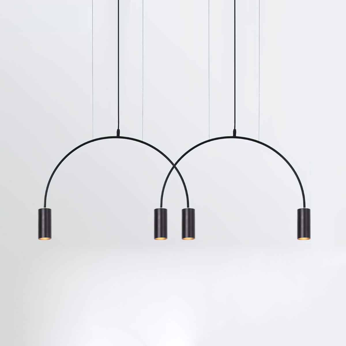 Noriel Pendant Lamp Overlapping Cylinder Minimalist Dining Room