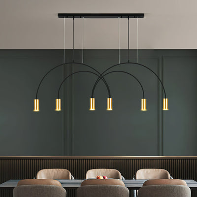 Noriel Pendant Lamp Overlapping Cylinder Minimalist Dining Room