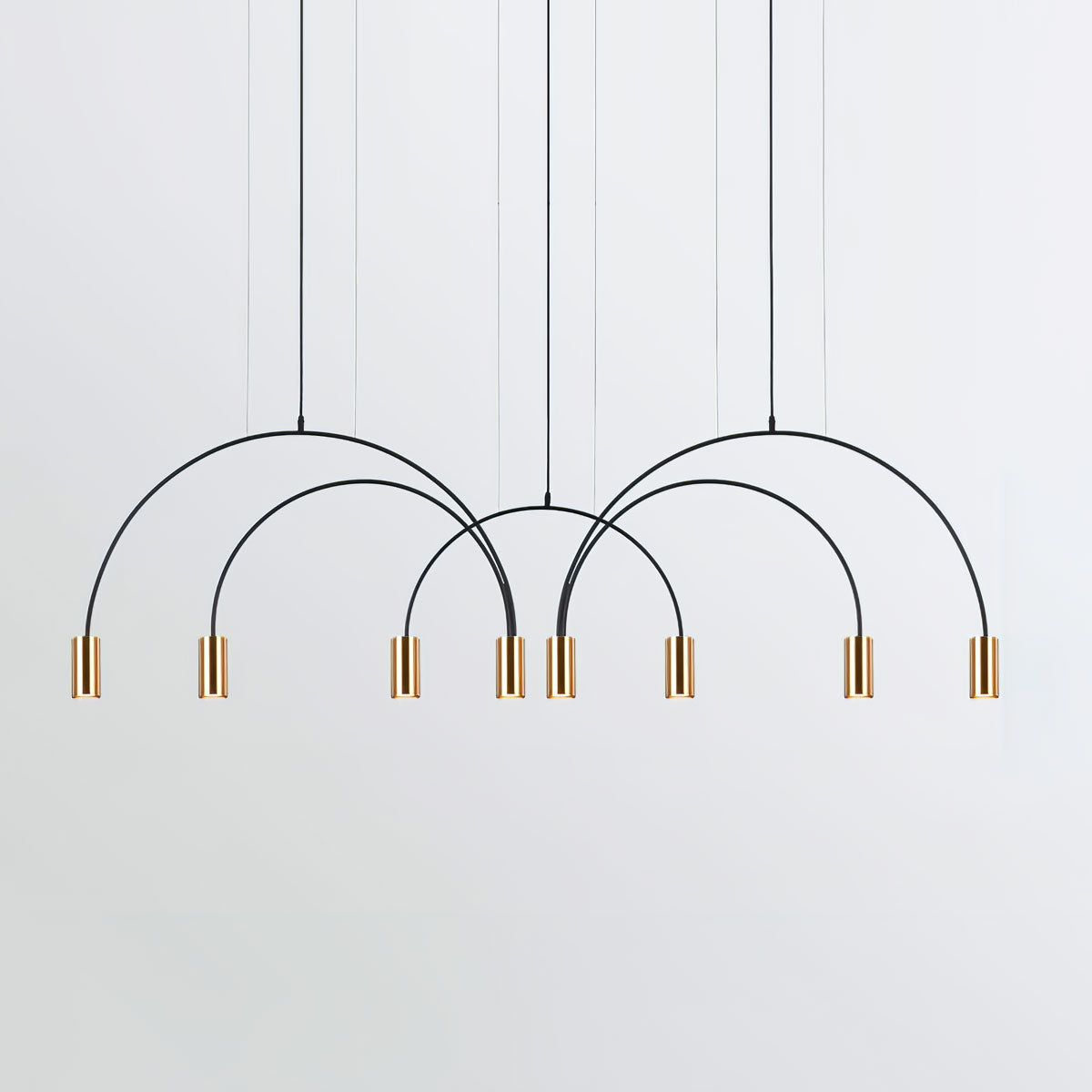 Noriel Pendant Lamp Overlapping Cylinder Minimalist Dining Room