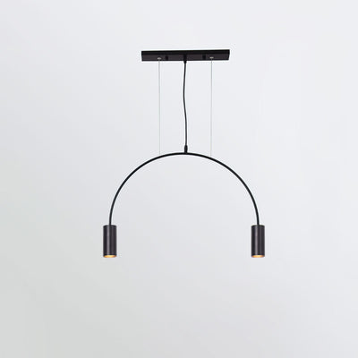 Noriel Pendant Lamp Overlapping Cylinder Minimalist Dining Room