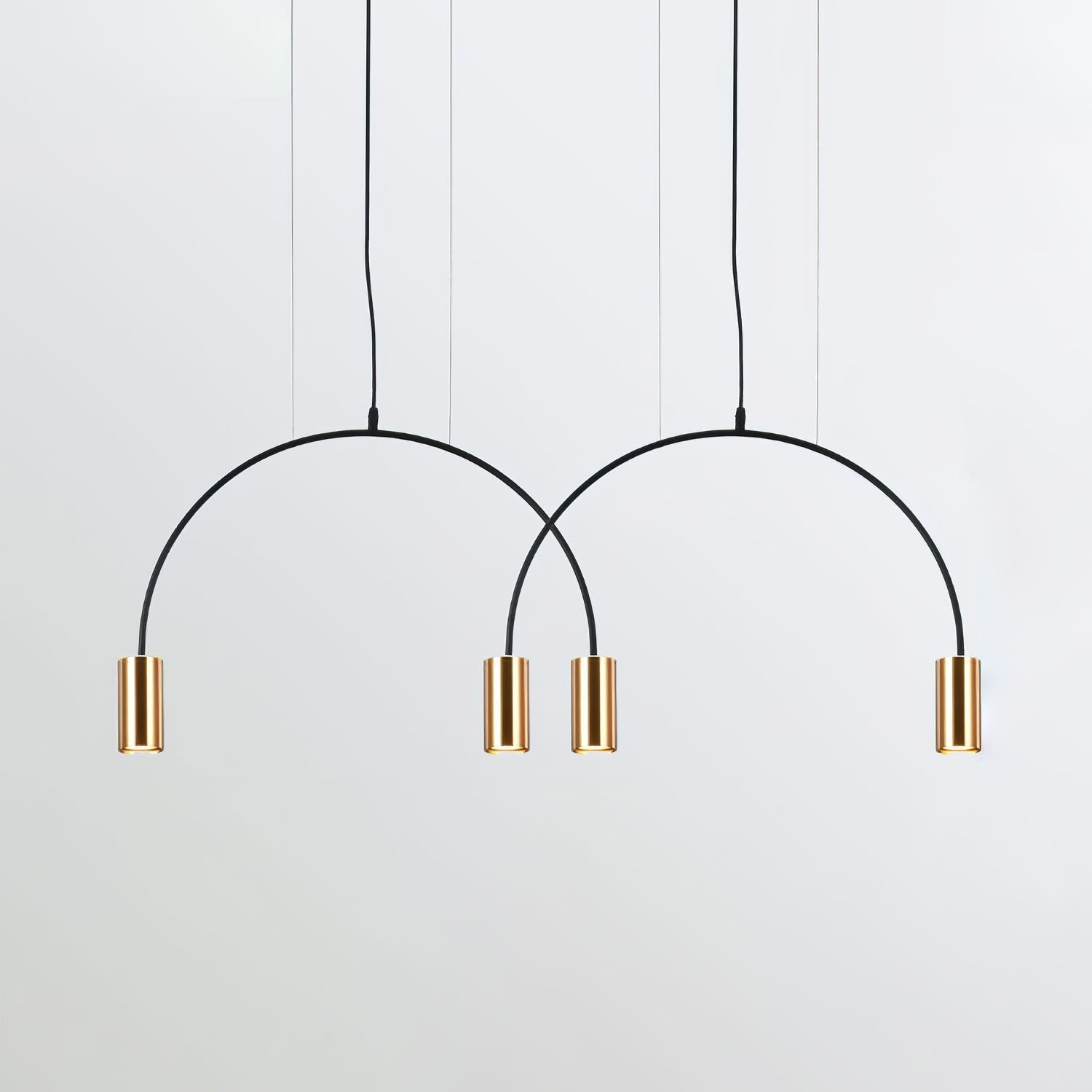 Noriel Pendant Lamp Overlapping Cylinder Minimalist Dining Room
