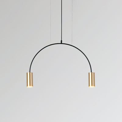 Noriel Pendant Lamp Overlapping Cylinder Minimalist Dining Room