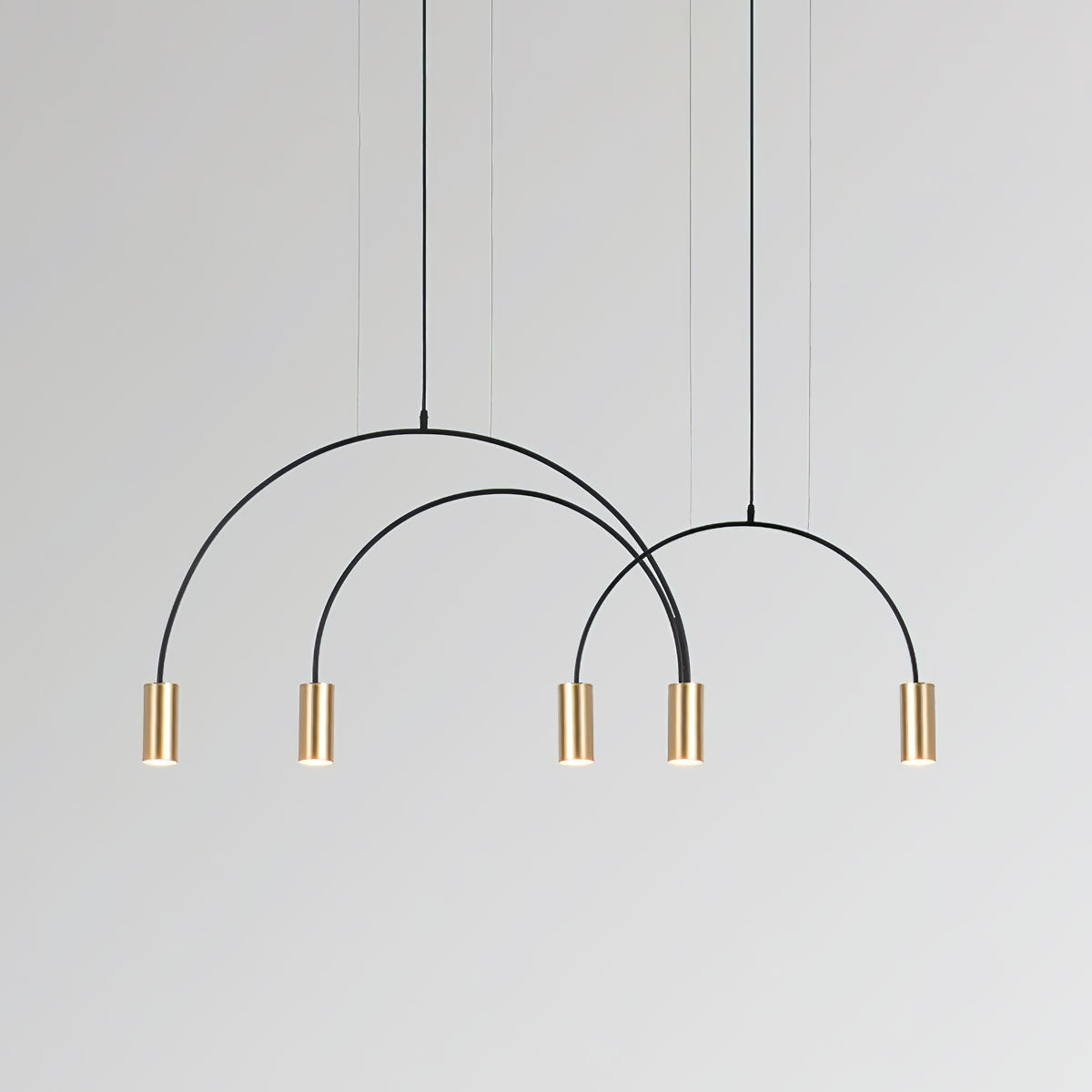Noriel Pendant Lamp Overlapping Cylinder Minimalist Dining Room