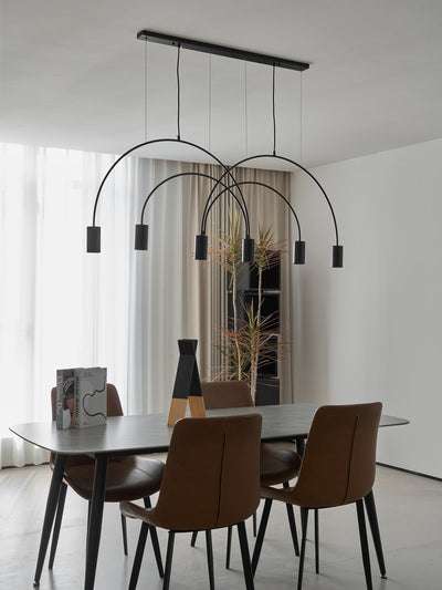 Noriel Pendant Lamp Overlapping Cylinder Minimalist Dining Room