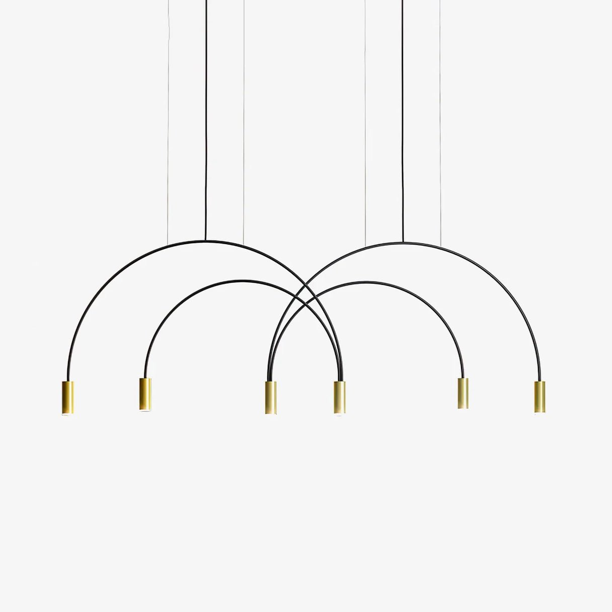 Noriel Pendant Lamp Overlapping Cylinder Minimalist Dining Room