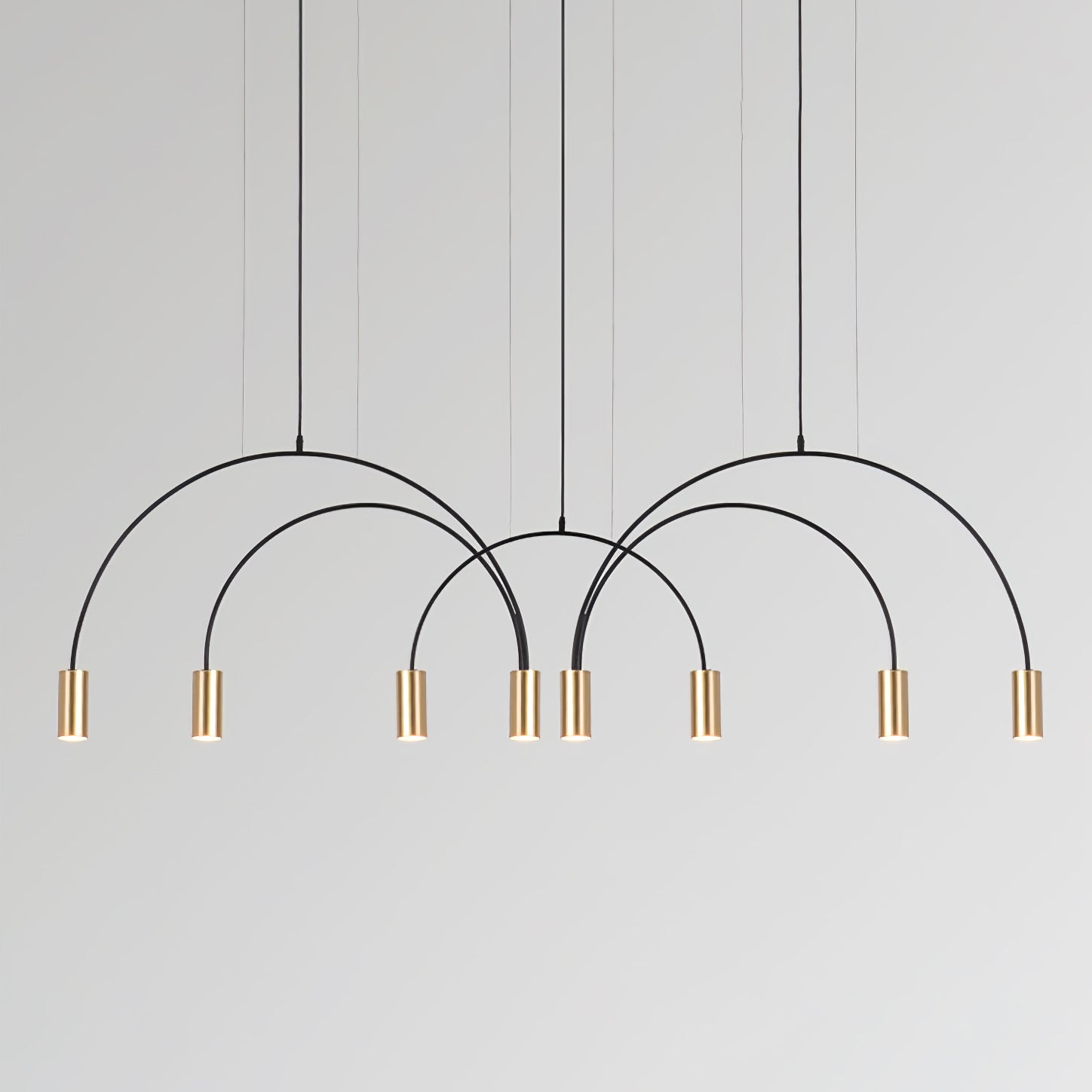Noriel Pendant Lamp Overlapping Cylinder Minimalist Dining Room