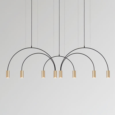 Noriel Pendant Lamp Overlapping Cylinder Minimalist Dining Room