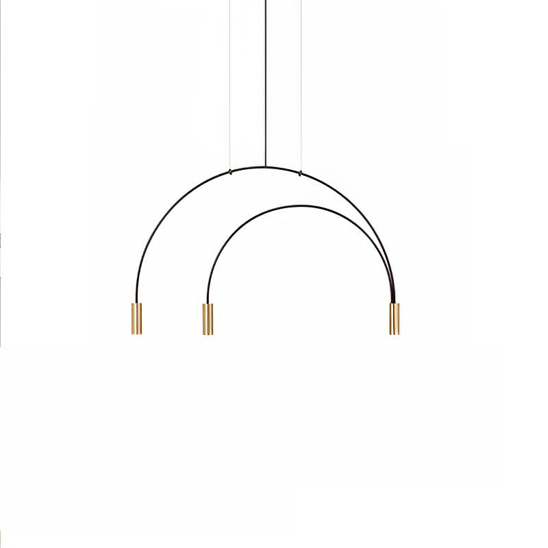 Noriel Pendant Lamp Overlapping Cylinder Minimalist Dining Room