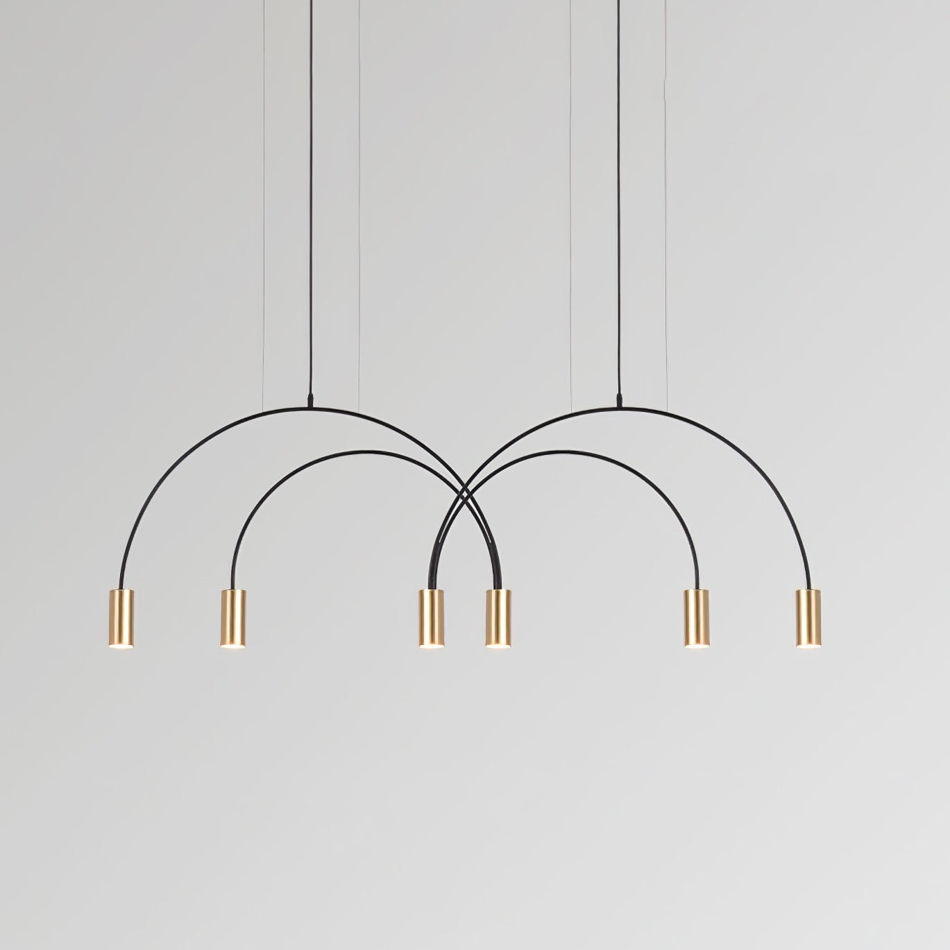 Noriel Pendant Lamp Overlapping Cylinder Minimalist Dining Room