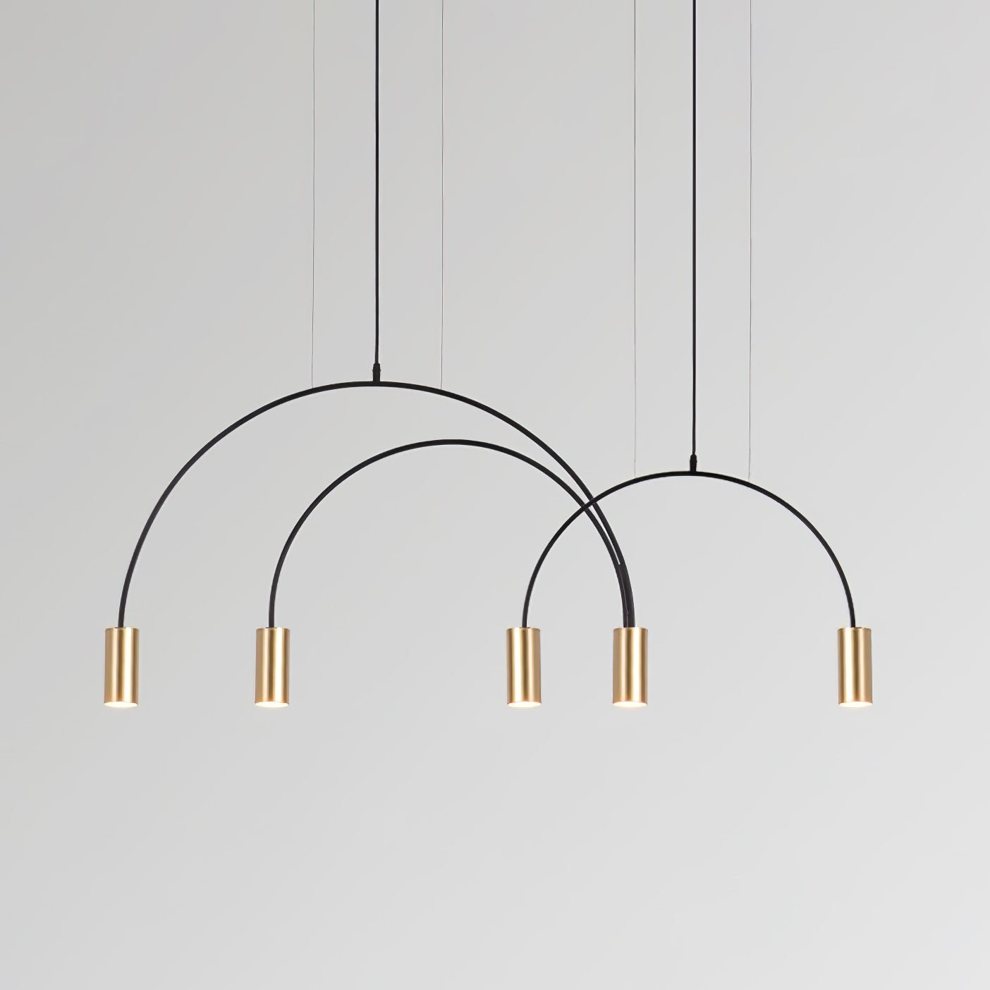 Noriel Pendant Lamp Overlapping Cylinder Minimalist Dining Room