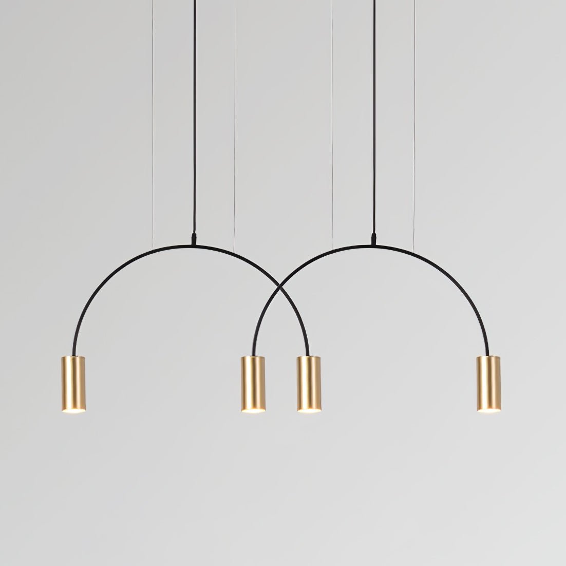 Noriel Pendant Lamp Overlapping Cylinder Minimalist Dining Room