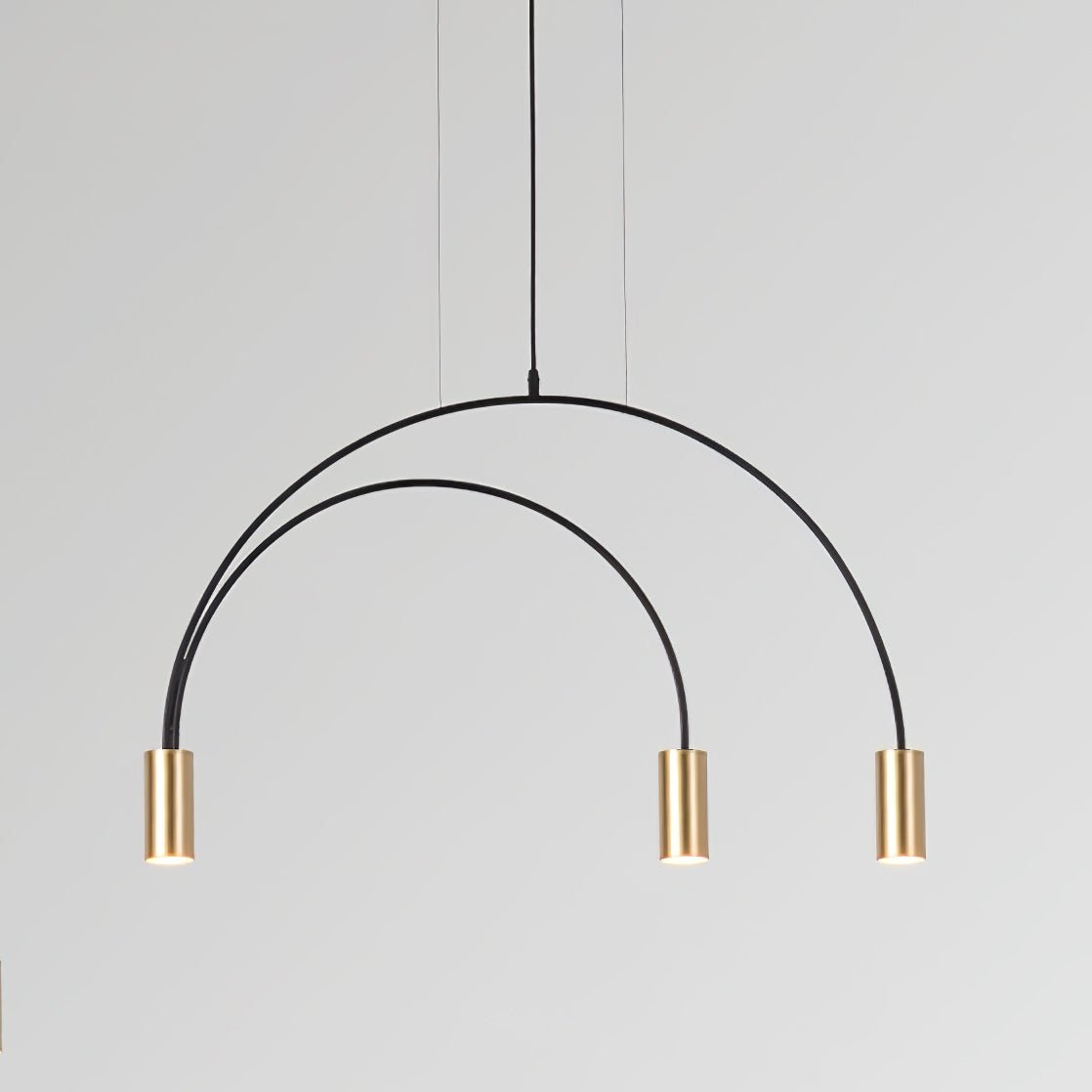 Noriel Pendant Lamp Overlapping Cylinder Minimalist Dining Room