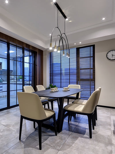 Noriel Pendant Lamp Overlapping Cylinder Minimalist Dining Room