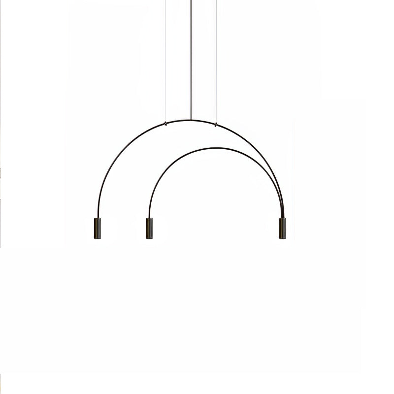 Noriel Pendant Lamp Overlapping Cylinder Minimalist Dining Room