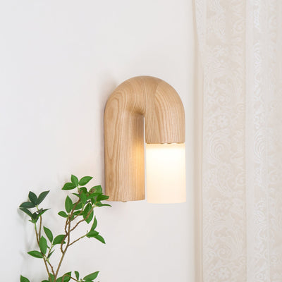 King Modern Minimalist Wood Wall Lamp