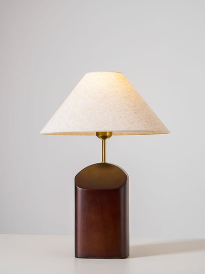 Halene Wood Fabric Table Lamp